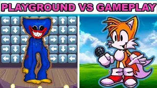 FNF Character Test | Gameplay VS Playground | HD Huggy Wuggy | Tails