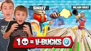 AKO ME MLAĐI BRAT UBIJE KUPUJEM MU *VBUCKS* U FORTNITE! *rip pare*