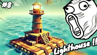 I Found A Stranger In Lighthouse Who Thinks I Am A SLAVE !!! Raft #8