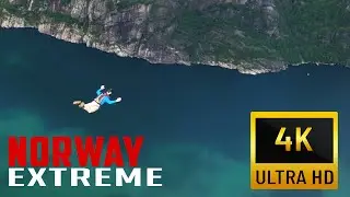 【4K】Extreme Norway Screen Saver 🇳🇴 Cinematic Drone Footage of Mountain Sports