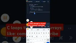 C loops through an Arrays value 