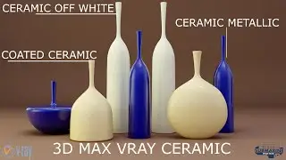 REALISTIC METALLIC & COATED CERAMIC MATERIAL IN 3D MAX VRAY TUTORIAL