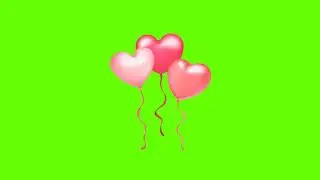 Floating Hearts Balloons On Green Screen Animation Effects, hearts green screen, Mr Jeet thakor