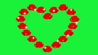 green screen heart Effects animation background