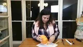 FB Live Pumpkin Candelabra DIY