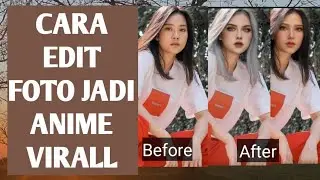 Cara edit trend tiktok jadi anime face play di capcut