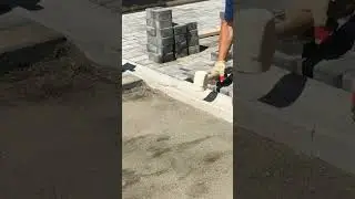 Concrete drainage channel #shorts #paving #pavers #brick #builder
