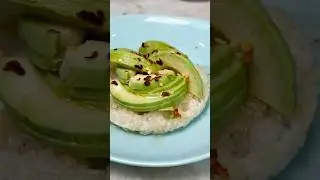 Crispy rice avocado toast #food #avocado #japanese #rice