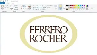 How to draw the Ferrero Rocher logo using MS Paint | How to draw on your computer
