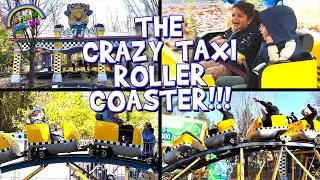 Nash & Rev Ride The Crazy Taxi Roller Coaster!!!  For Kids!!!