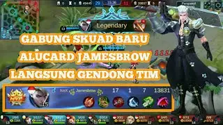 Alucard Epic Gameplay Jamesbrow Skuad Baru, langsung Tunjukkan Skill Auto Win