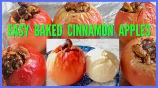 Baked apples with cinnamon  Easy  Healthy Snack  It is so satisfying