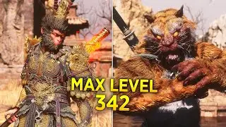 Black Myth Wukong - MAX LEVEL 342 vs Bosses (No Damage)