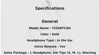 JBL T205BT Bluetooth Headset with Mic - OFFER : Bluetooth Headset