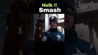 Hulk Smashes Thor  #shorts #hulk #thor #captainamerica #avengers #funnyshorts