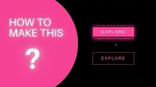 Neon Effect Creative Button | Css Animation | Allustrode 