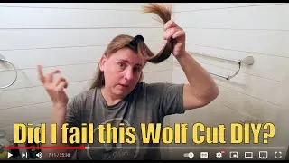 Trying a DIY - Wolf Cut