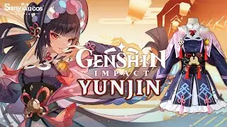 【SanyMuCos】Genshin Impact Yun Jin Cosplay Costume Plus Size Detail Show