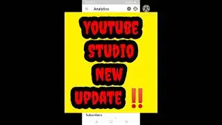 YouTube studio Big update #short #shorts