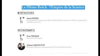 Audio  Le IIIème Reich : l’Empire de la Science Johann CHAPOUTOT  /Yves TERNON/ Iannis RODER