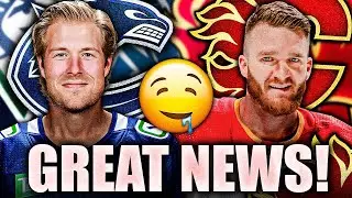 GREAT NEWS FOR THE CANUCKS & FLAMES: BROCK BOESER & JONATHAN HUBERDEAU SPEAK OUT