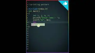 #77🖥🖲C Pattern program🖥 C Language Tutorial👨‍🏫📂📓