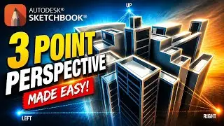 How to EASILY Draw in 3 Point Perspective With Sketchbook Pro!