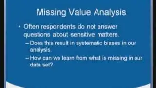 Missing value analysis in SPSS - part 1