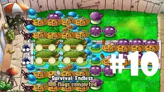 Plants vs Zombies | Survival: ENDLESS (200 Flags Completed) PART 10 (iOS Android)
