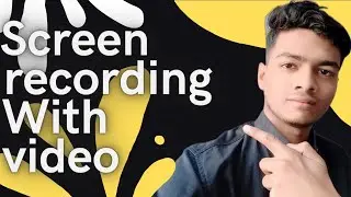record front camera video !! screen recording with video in corner