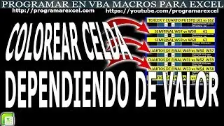 35 ❤️ Como RESALTAR CELDAS 🔥 Dependiendo del VALOR de la CELDA en EXCEL VBA