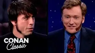Dave Grohl Gives Conan Sideburns | Late Night with Conan O’Brien