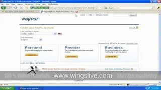 How to create an account in paypal | Wingslive | Ebay Online Training