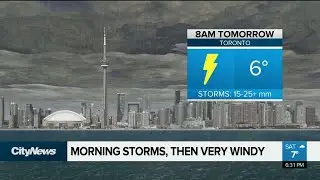 Warm Sunday, but morning thunderstorm risk