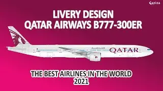 TUTORIAL LIVERY DESIGN QATAR AIRWAYS BOEING 777-300ER | LIVERY DESAIN PESAWAT QATAR AIRWAYS
