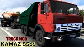 Kamaz 5511 1997 v1.4 1.43 Truck Mod Details Gameplay ETS2 4K,mp4