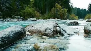 RELAXING MOUNTAINS, RIVERS, Meditation Music - Sleep to the Sound of Running Water 🌍 Calming Music