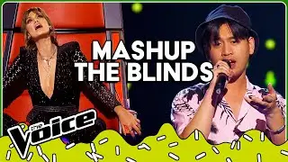 Creative song MASHUPS in the Blind Auditions of The Voice | Top 10