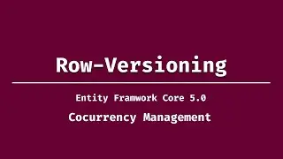 Concurrency management using  row version