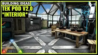 HOW TO BUILD A TEK POD PVE BASE V2.0 (INTERIOR) | ARK SURVIVAL