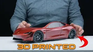 Fully 3D Printed Tesla Roadster (RC CAR)