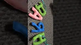 Шьём буквы из фетра