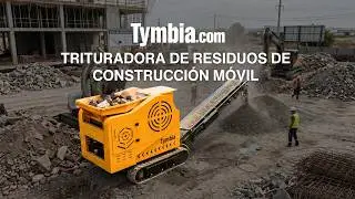 Tymbia MC1800: convierte escombros en material reutilizable en plena obra| TYMBIA