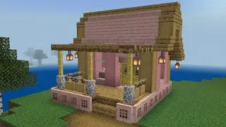 Красивый дом из вишни в Minecraft