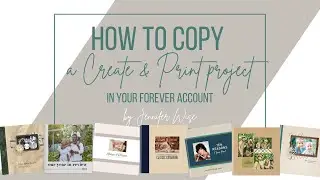 How to Copy a Create & Print Project
