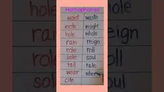 Homophones #shorts