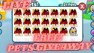Pet Simulator X Pets Giveaways | Live Pets Giveaways |