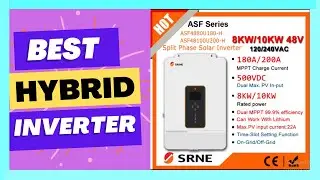 SRNE 8/10KW Max PV 500V 48V To 110/240VAC Hybrid Solar Inverter Suppor