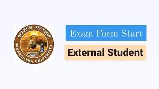 Exam Form Start | Saurashtra University