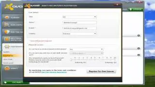 registered avast antivirus for free only with your email address